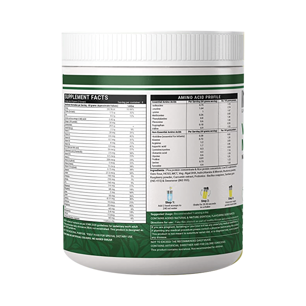 Inlife Vegan Protein Powder Meal Shake with Added Probiotics Mango - Image 2