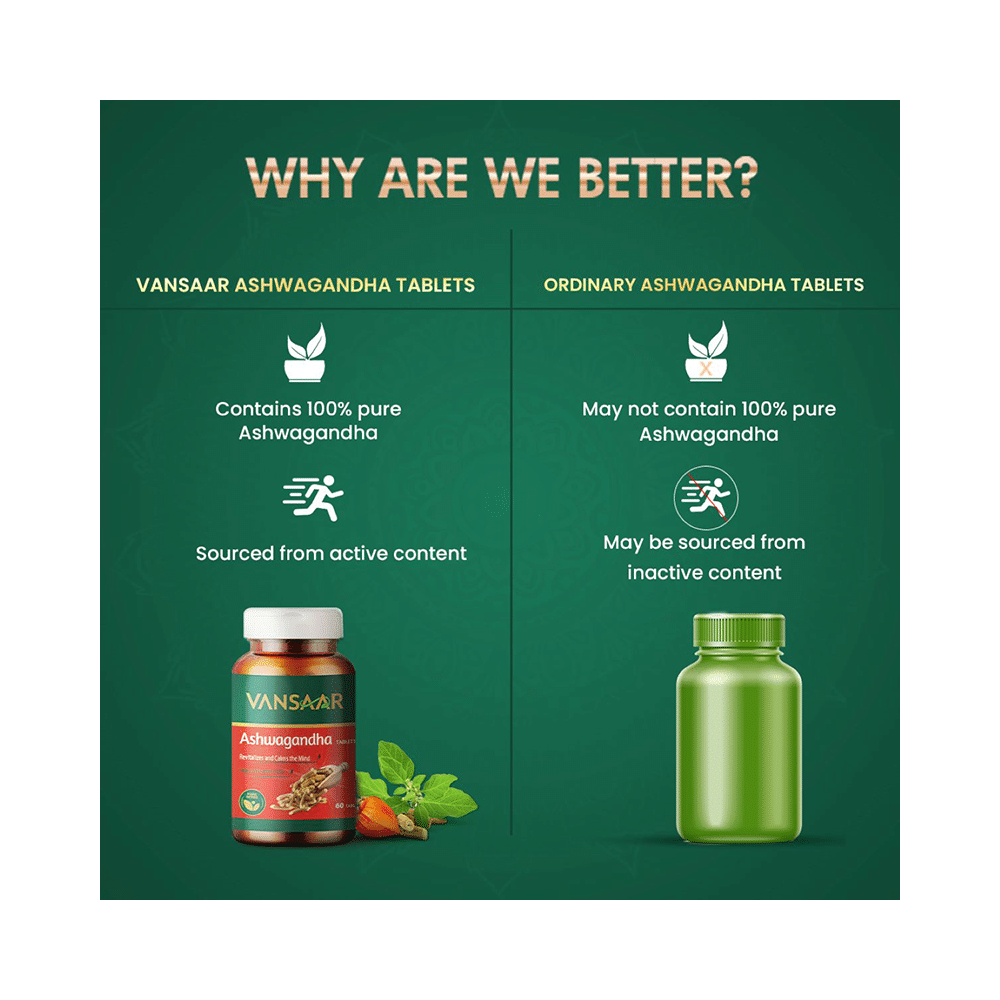 Vansaar 45+ Ashwagandha Tablet | For Stress Relief & Immunity - Image 7