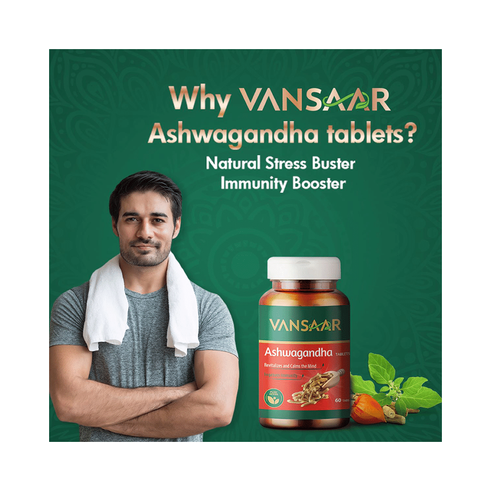 Vansaar 45+ Ashwagandha Tablet | For Stress Relief & Immunity - Image 4