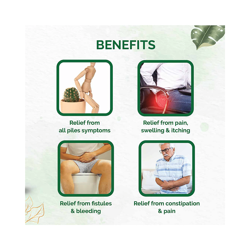 Dr. Vaidya's Combo Pack of Piles Care Capsule and Constipation Relief Tablet (30 Each) - Image 3