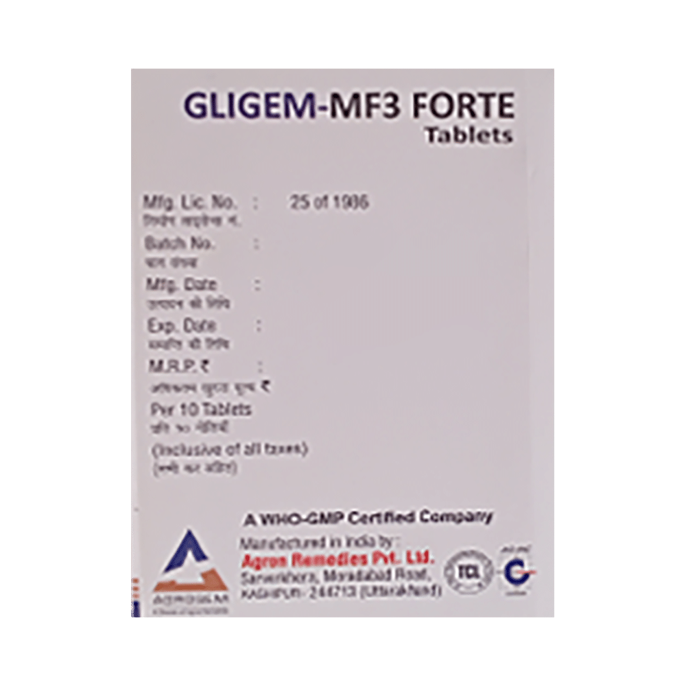 Gligem-MF3 Forte Tablet SR - Image 3