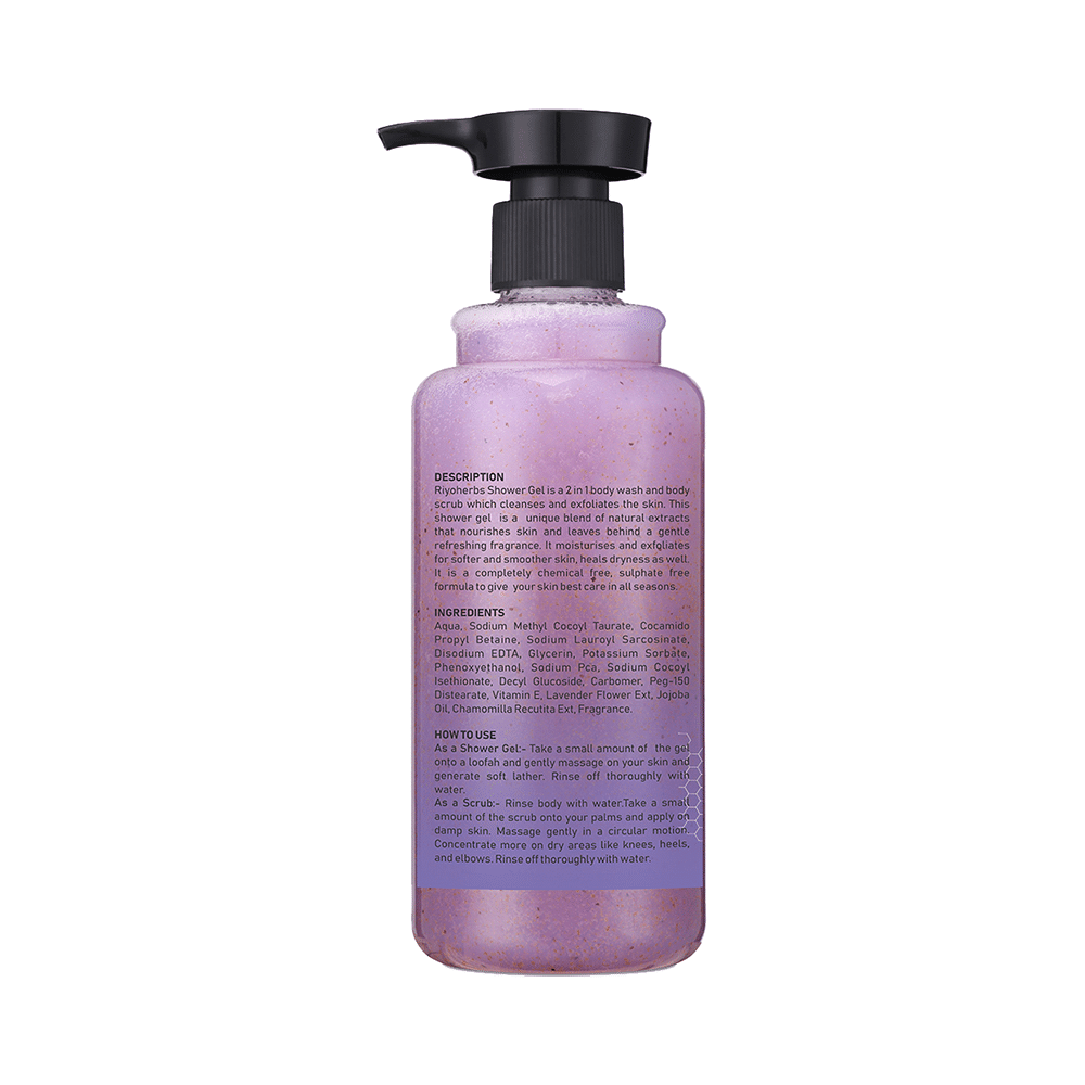 Riyo Herbs Lavender Shower Gel + Scrub - Image 2