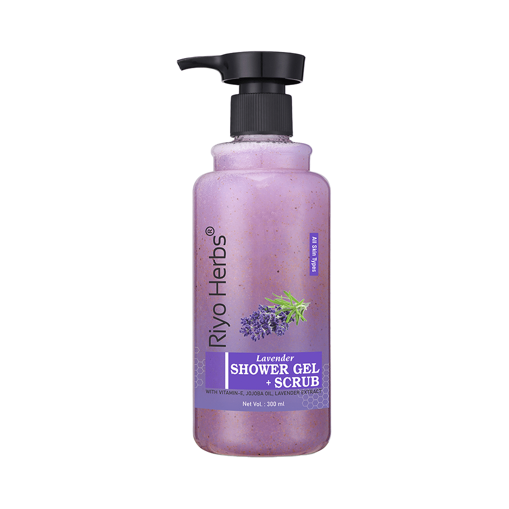 Riyo Herbs Lavender Shower Gel + Scrub - Image 1