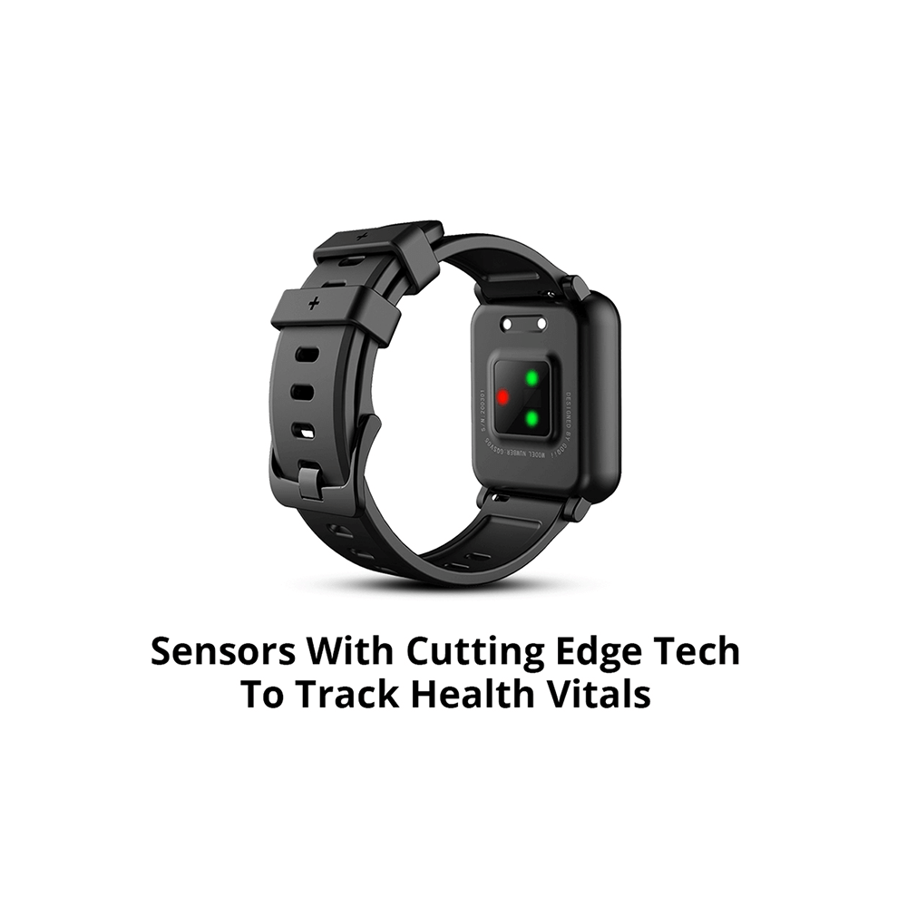 GOQii Vital Junior Fitness with 3 Months Health & Personal Coaching Smart Watch Red and Black - Image 7