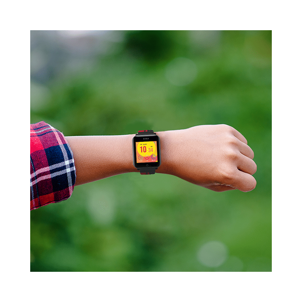 GOQii Vital Junior Fitness with 3 Months Health & Personal Coaching Smart Watch Red and Black - Image 2
