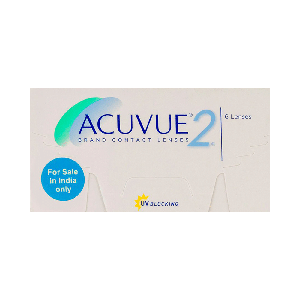 Acuvue 2 UV Blocking Contact Lens Optical Power -2.75 Transparent Spherical - Image 1
