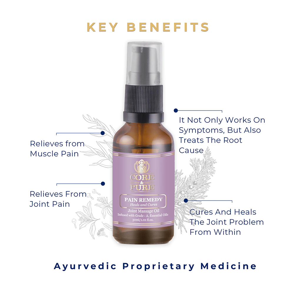 Core & Pure Pain Remedy Joint Massage Oil - Image 4
