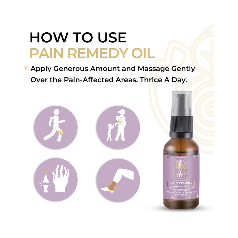 Core & Pure Pain Remedy Joint Massage Oil - Image 5