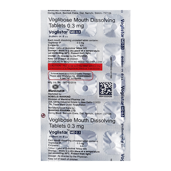 Voglistar-MD 0.3 Tablet - Image 1