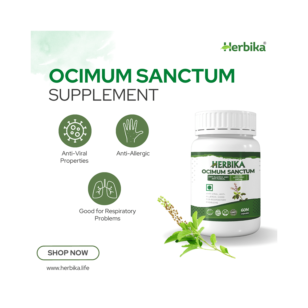 Herbika Ocimum Sanctum Capsule - Image 3