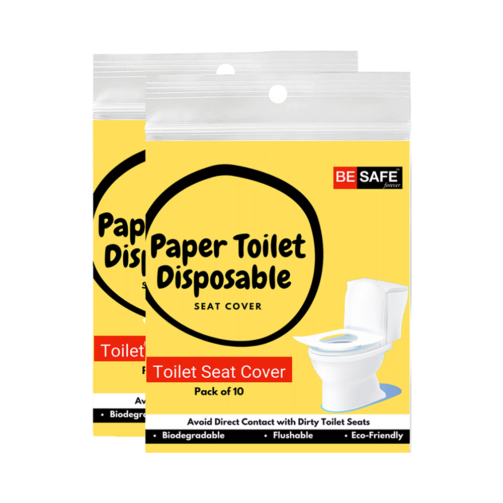Be Safe Forever Disposable Paper Toilet Seat Cover (10 Each) Yellow - Image 1