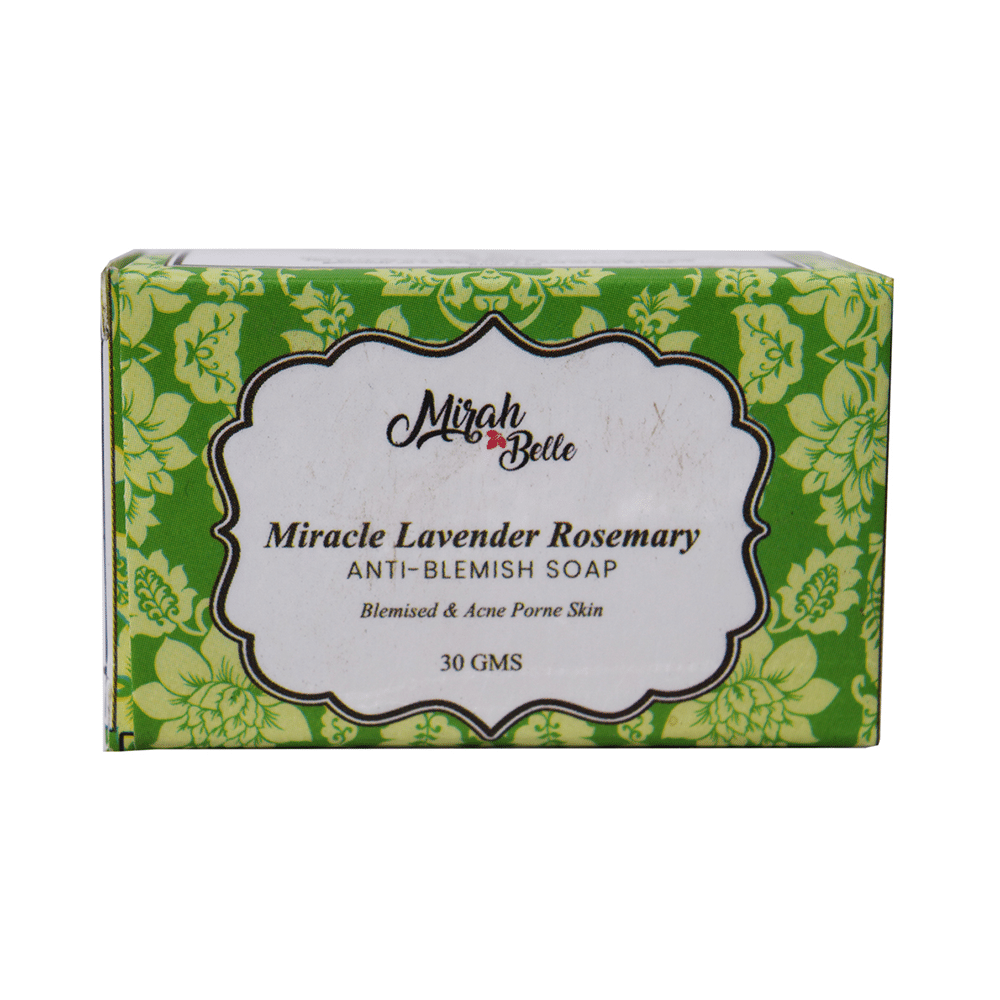 Mirah Belle Miracle Lavender Rosemary Anti - Blemish Soap