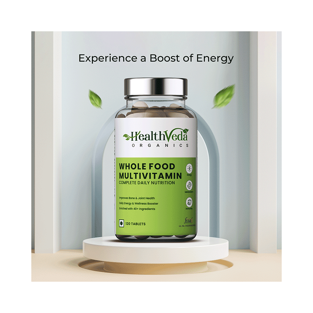 Health Veda Organics Whole Food Multivitamin Tablet - Image 7