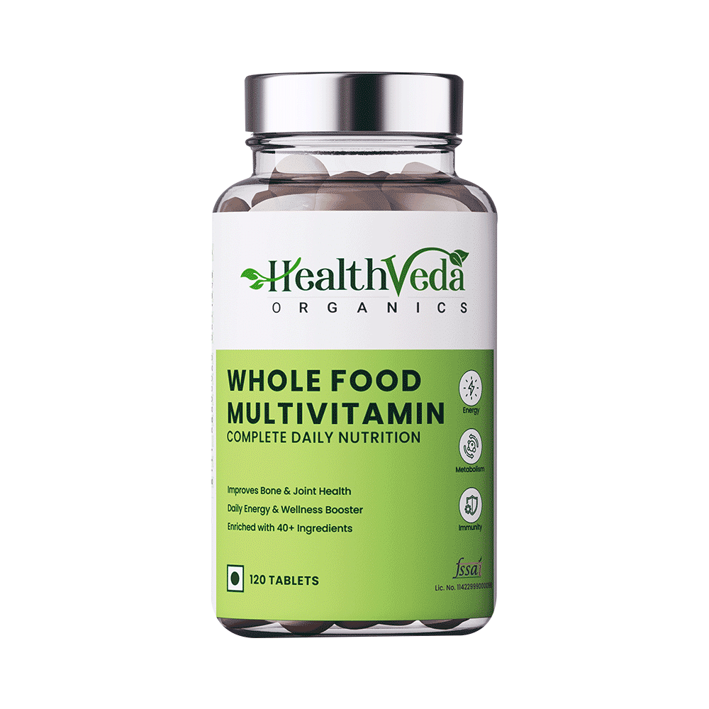 Health Veda Organics Whole Food Multivitamin Tablet - Image 1