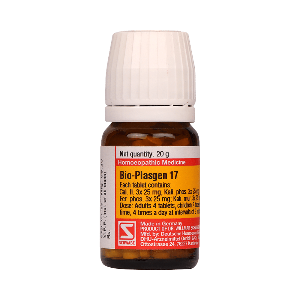 Dr Willmar Schwabe Germany Bio-Plasgen 17 Tablet - Image 1