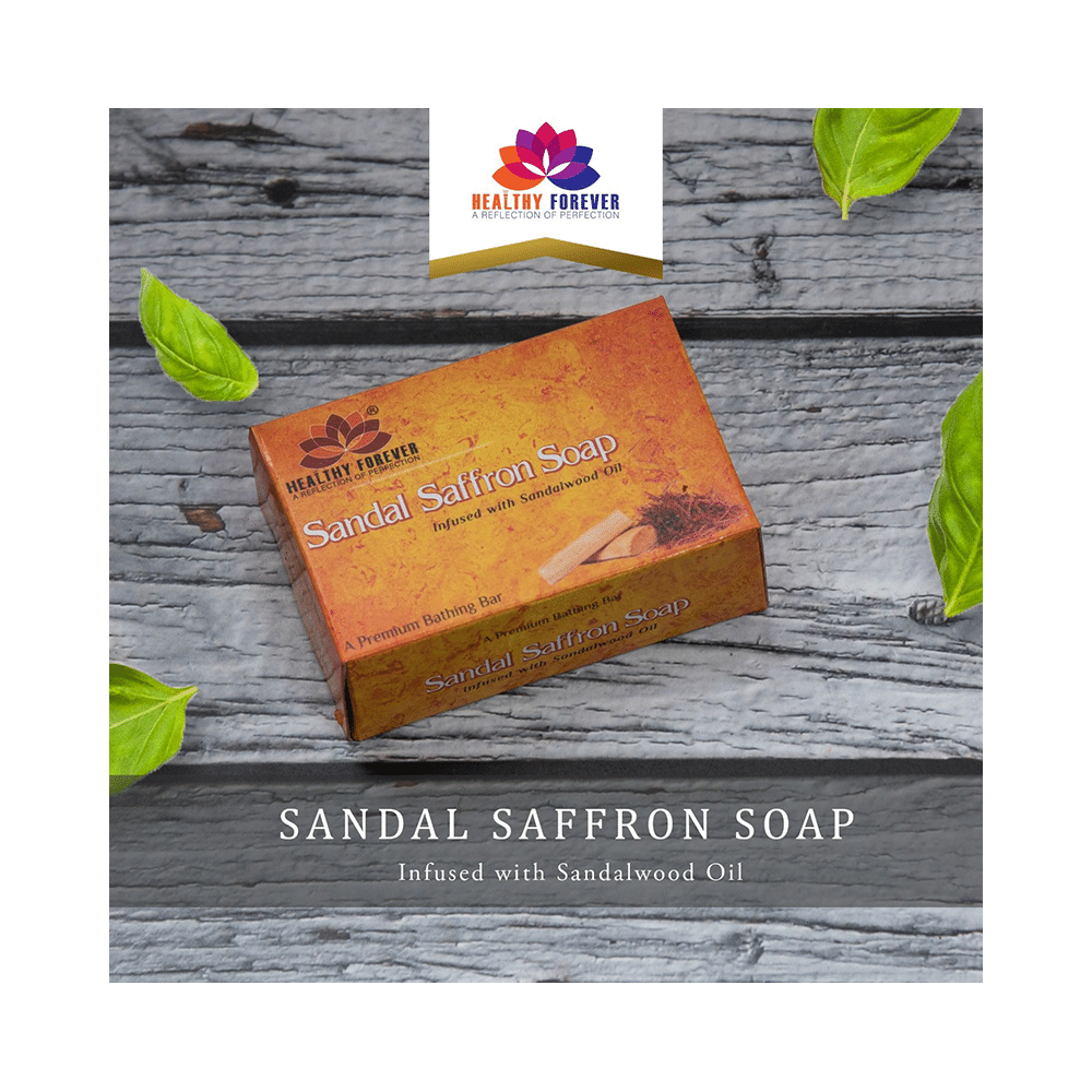 Healthy Forever Sandal Saffron Soap - Image 3