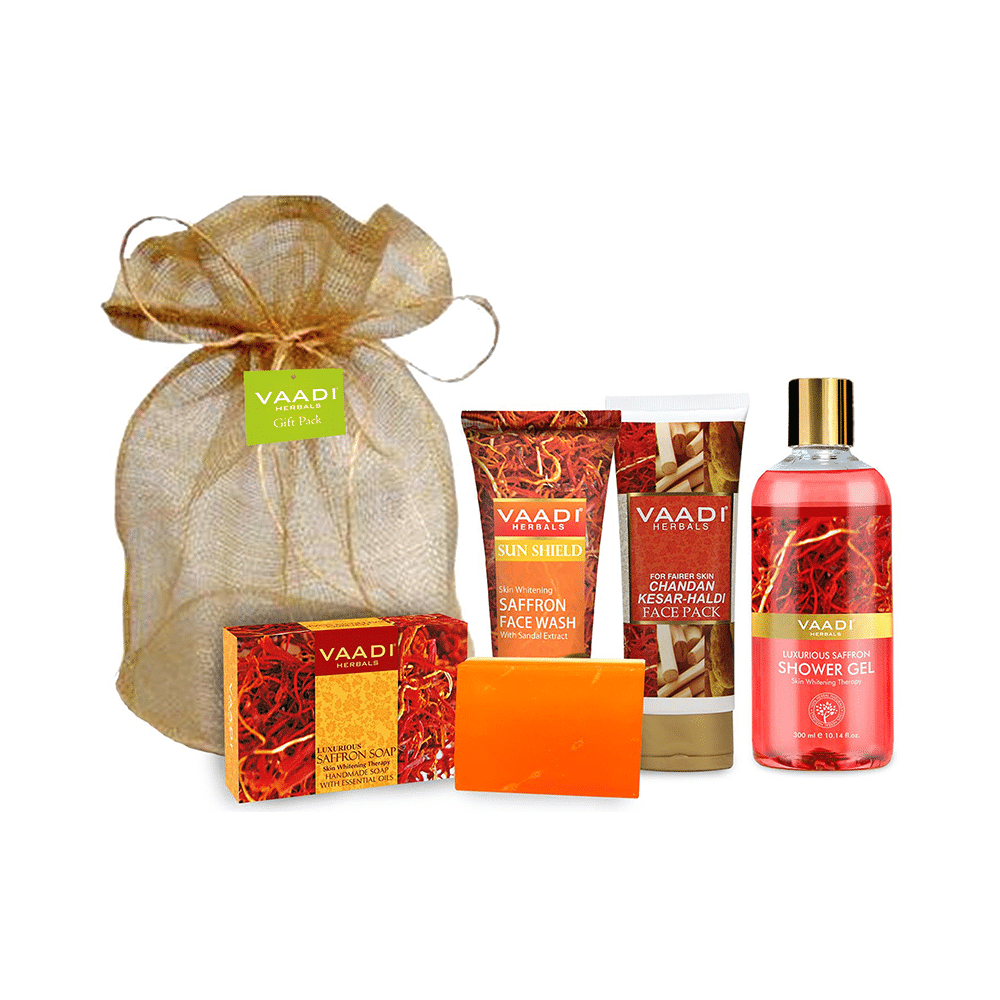 Vaadi Herbals Luxurious Saffron Skin Whitening Set - Image 1