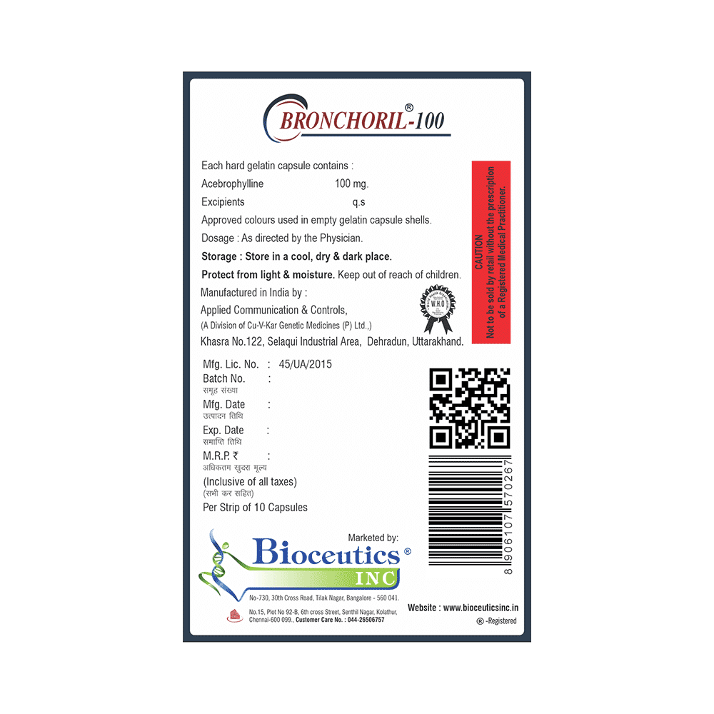 Bronchoril 100mg Capsule - Image 2