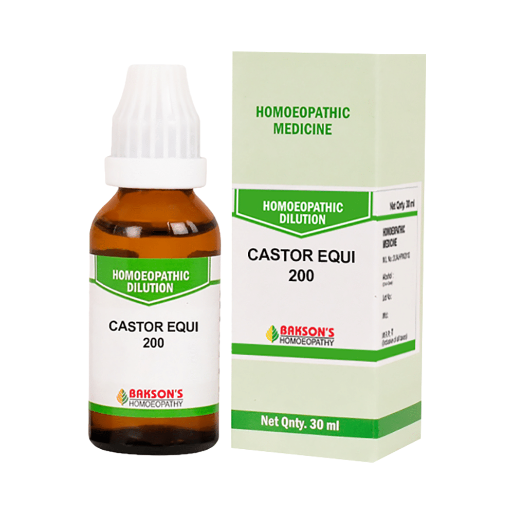 Bakson's Homeopathy Castor Equi Dilution 200