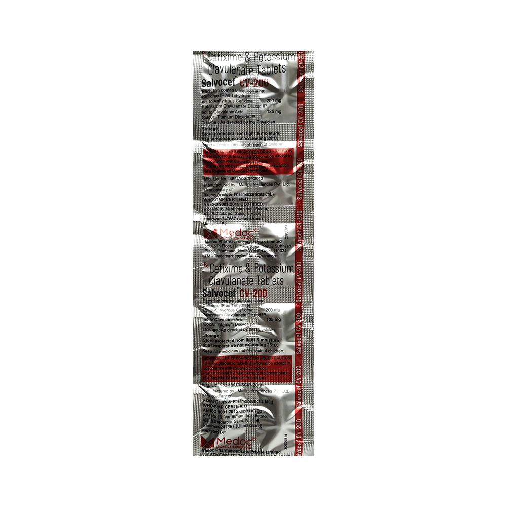 Salvocef CV 200 Tablet - Image 4
