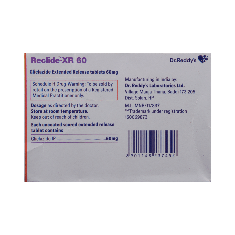 Reclide -XR 60 Tablet - Image 3