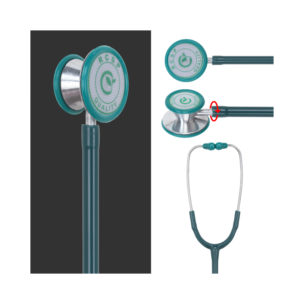 RCSP Dual Head Stethoscope Green - Image 3