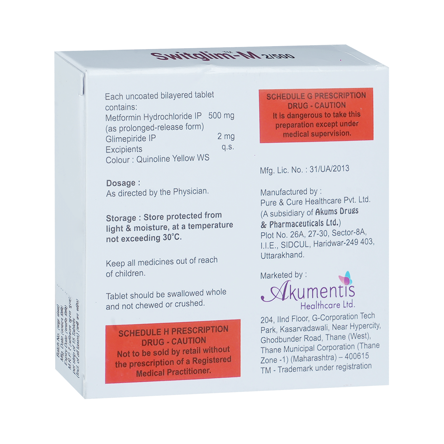 Switglim-M 2/500 Tablet PR - Image 3