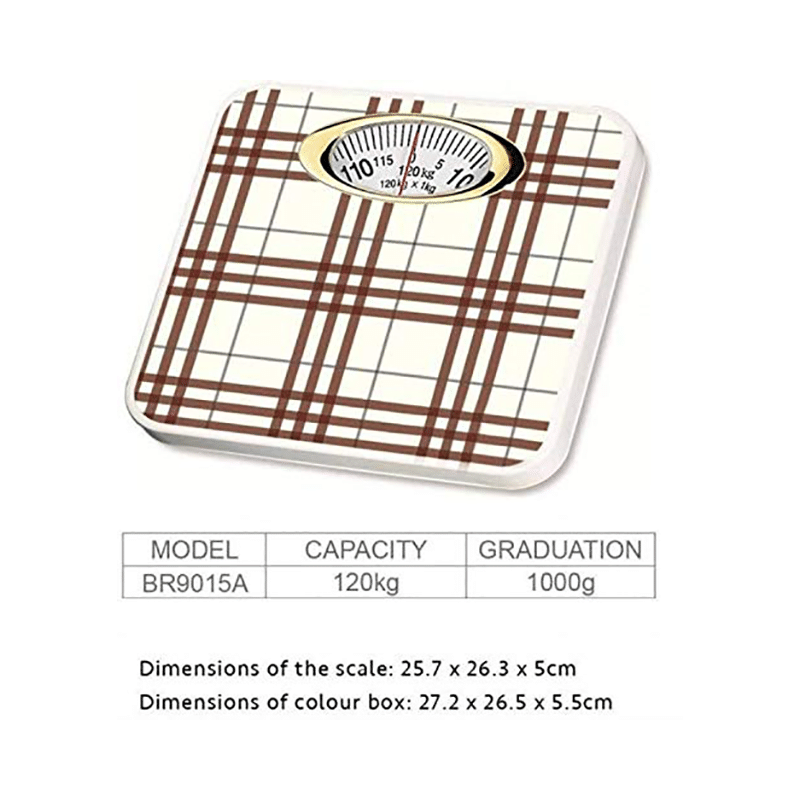MCP Analog Weight Machine Brown Check - Image 2