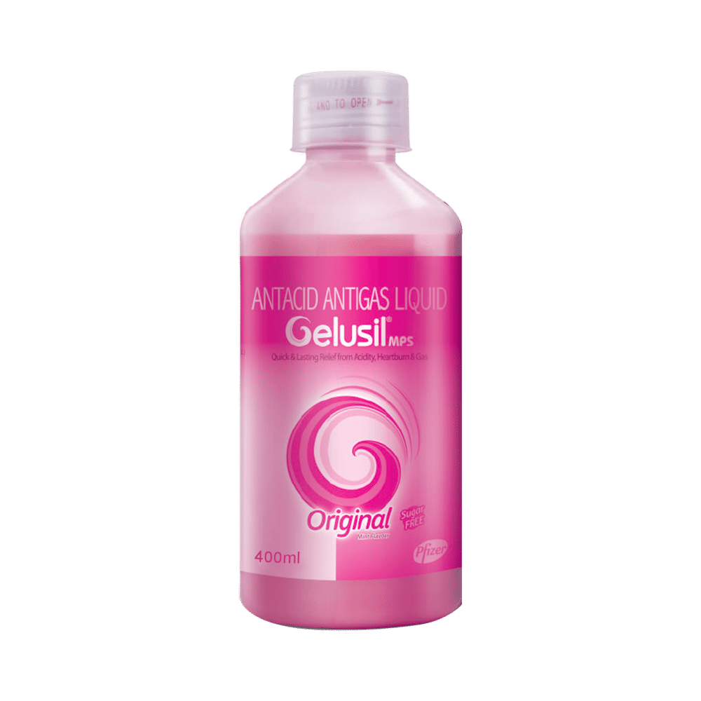 Combo Pack of Gelusil Mps Chewable Tablet Mint (15) & Gelusil MPS Original Liquid Sugar Free Mint (400ml) - Image 2