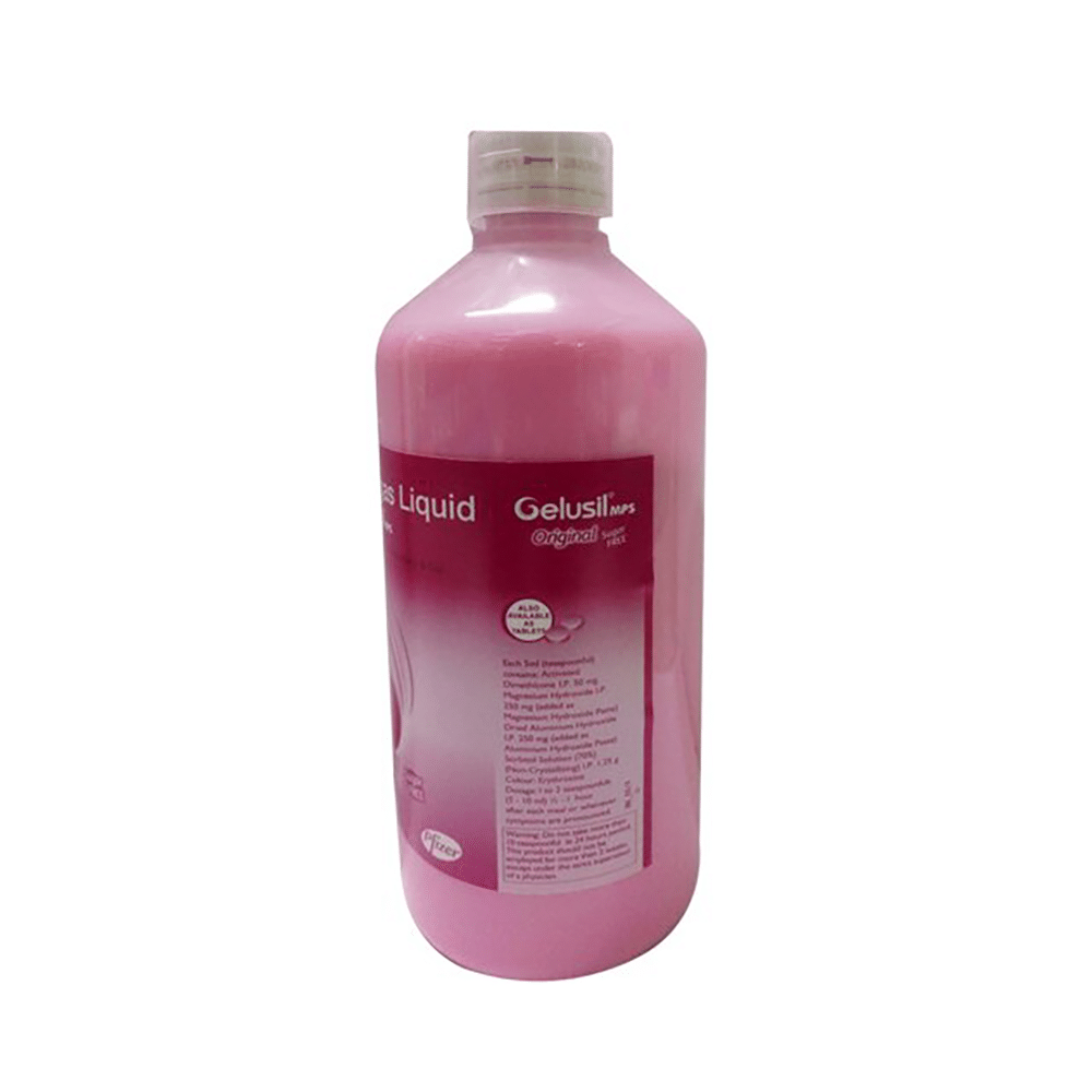 Combo Pack of Gelusil Mps Chewable Tablet Mint (15) & Gelusil MPS Original Liquid Sugar Free Mint (400ml) - Image 3
