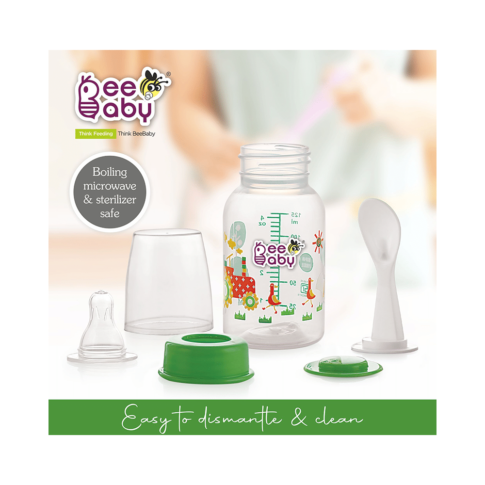 BeeBaby Easy - Start Baby Feeding Bottle with 2 Anti-Colic 8 months + Orange - Image 5