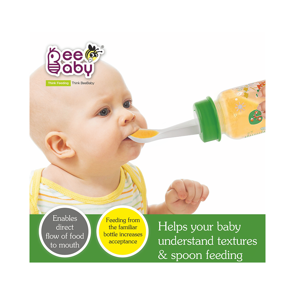 BeeBaby Easy - Start Baby Feeding Bottle with 2 Anti-Colic 8 months + Orange - Image 6