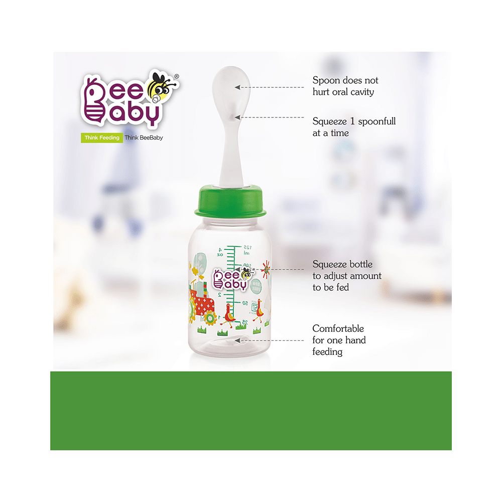 BeeBaby Easy - Start Baby Feeding Bottle with 2 Anti-Colic 8 months + Orange - Image 3