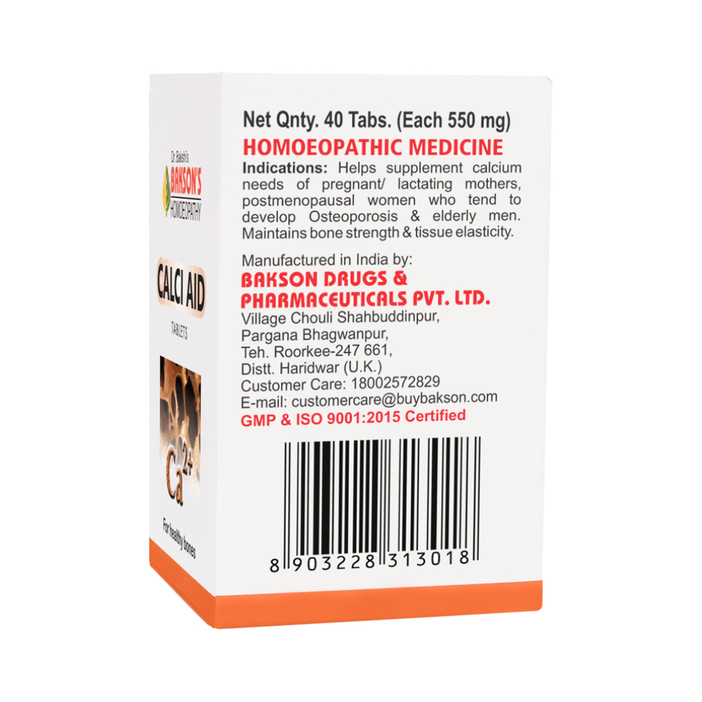 Bakson's Homeopathy Calci Aid Tablet - Image 3