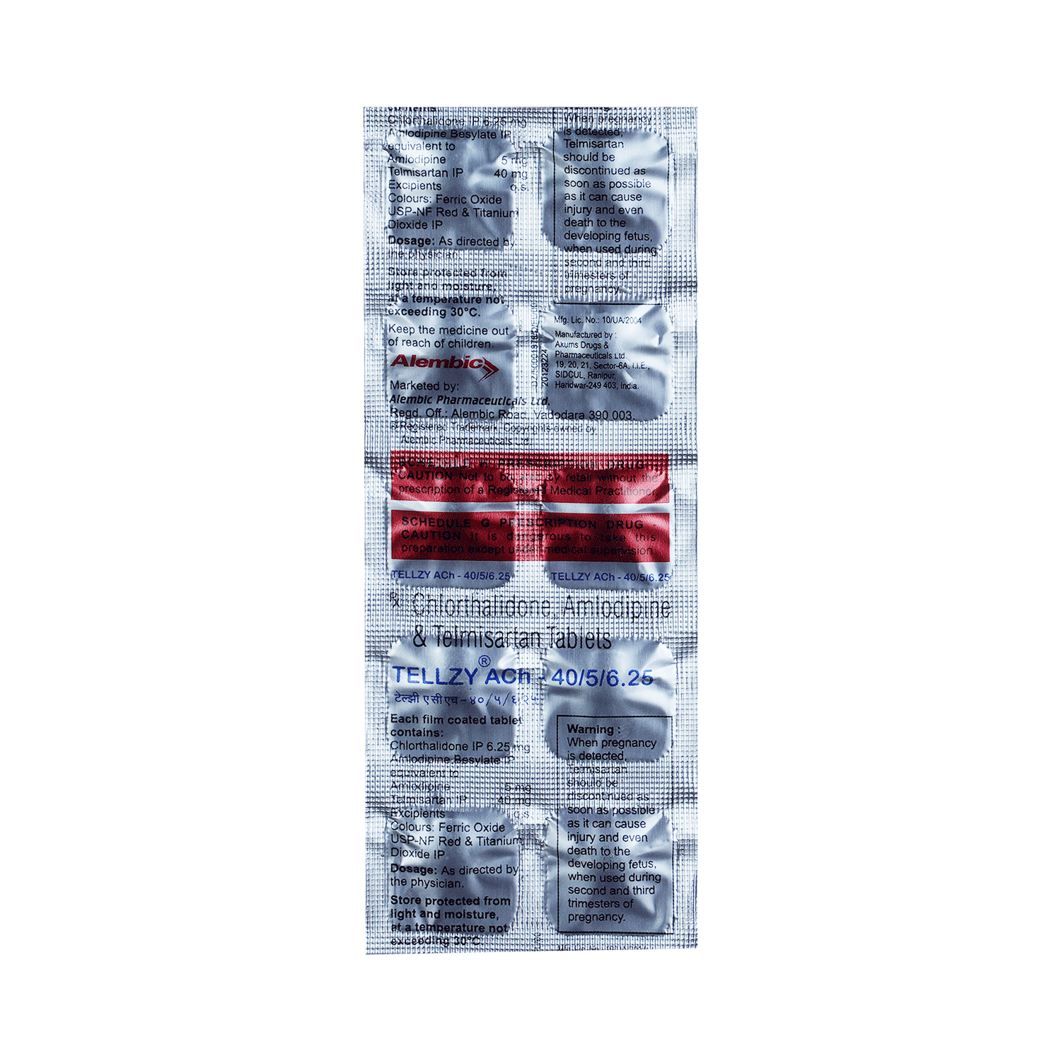 Tellzy Ach 40/5/6.25 Tablet - Image 3