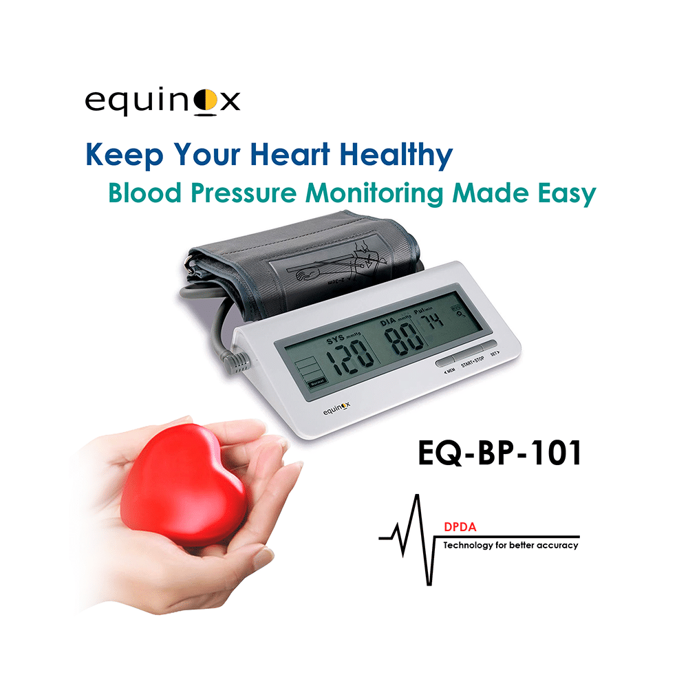 Equinox EQ-BP-101 Digital Blood Pressure Monitor with Free Digital Thermometer - Image 2