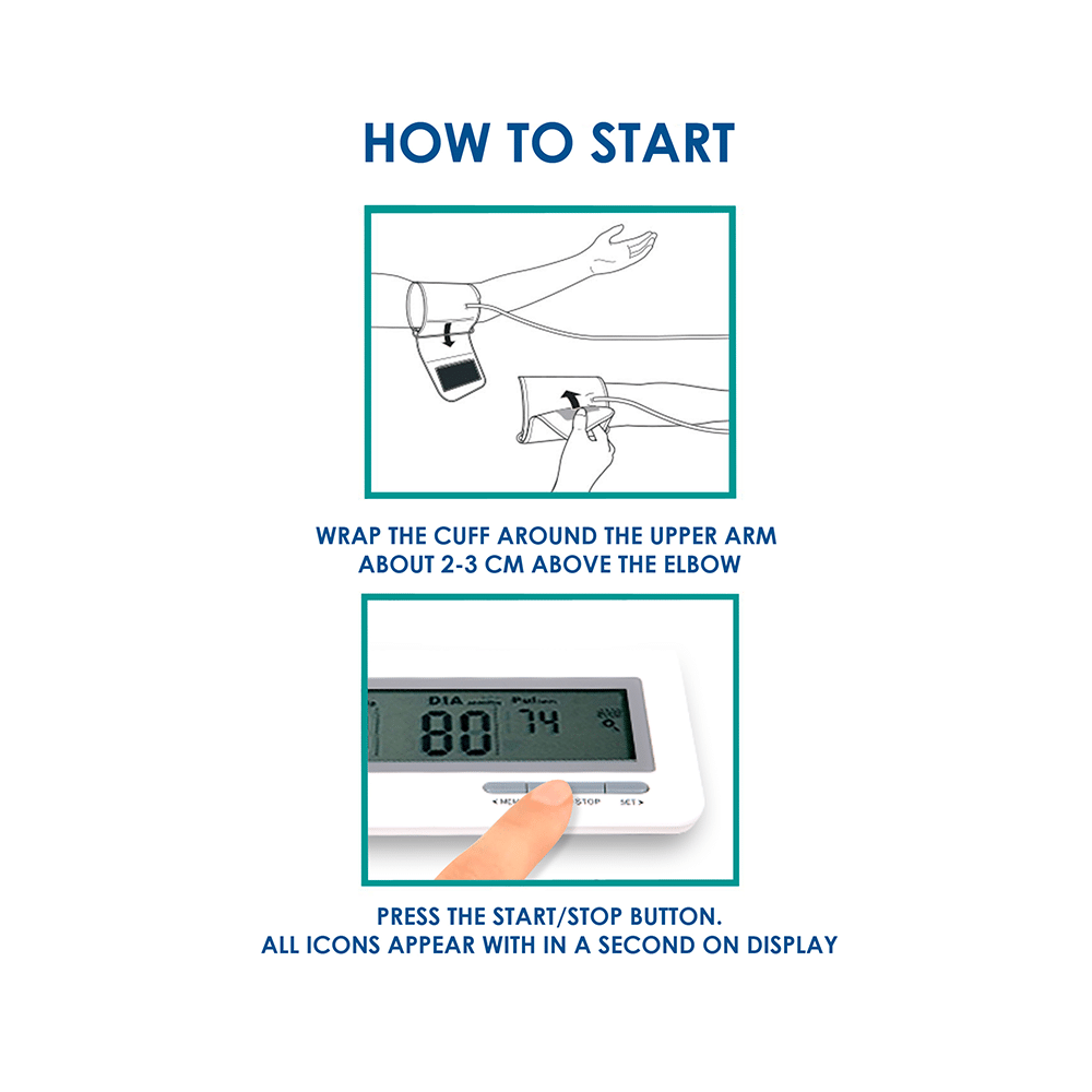 Equinox EQ-BP-101 Digital Blood Pressure Monitor with Free Digital Thermometer - Image 5