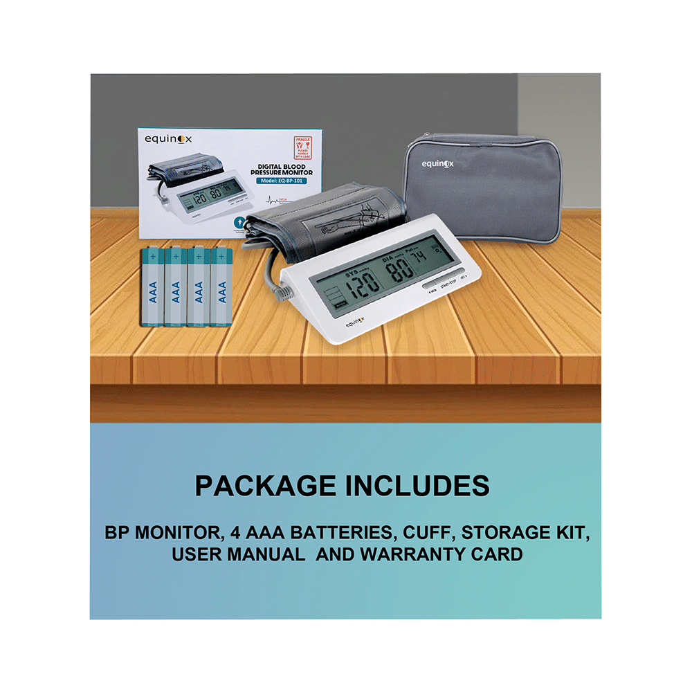 Equinox EQ-BP-101 Digital Blood Pressure Monitor with Free Digital Thermometer - Image 4