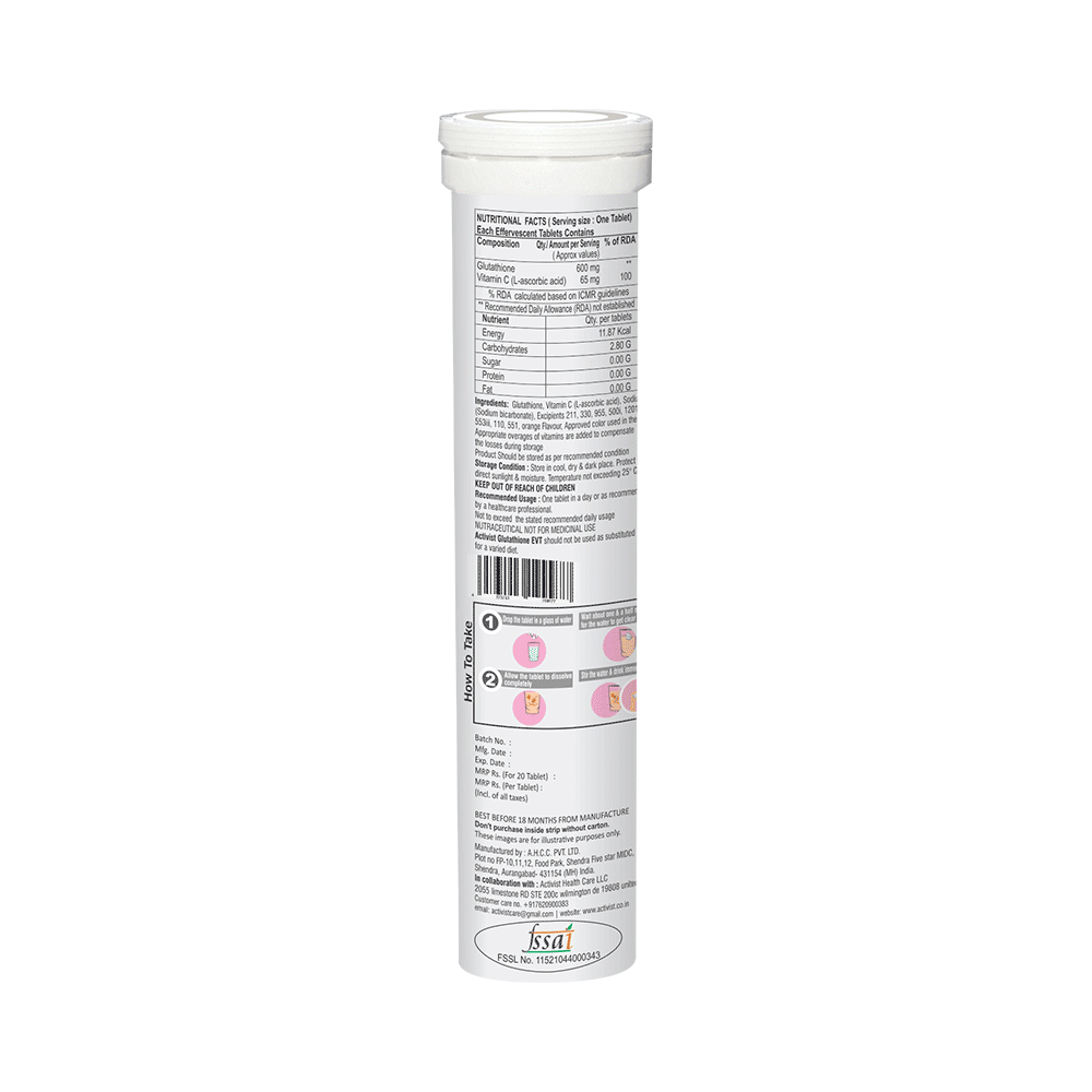 Activist Glutathione Evt Effervescent Tablet - Image 2