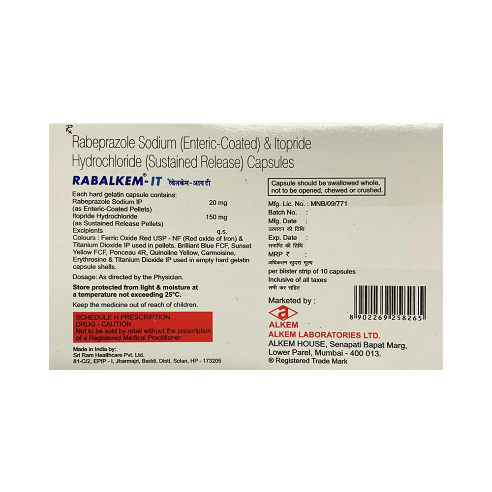Rabalkem IT 20mg/150mg Capsule - Image 2