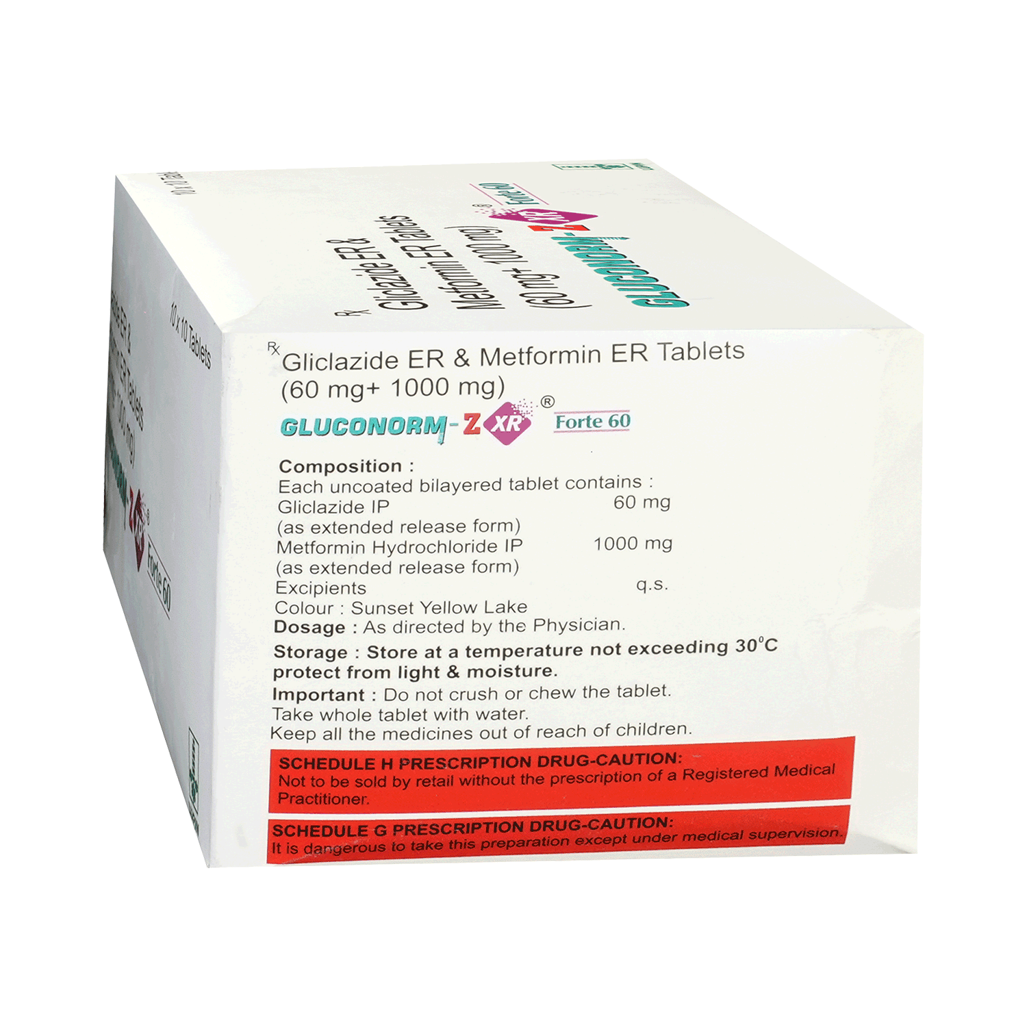 Gluconorm-Z XR Forte 60 Tablet - Image 3