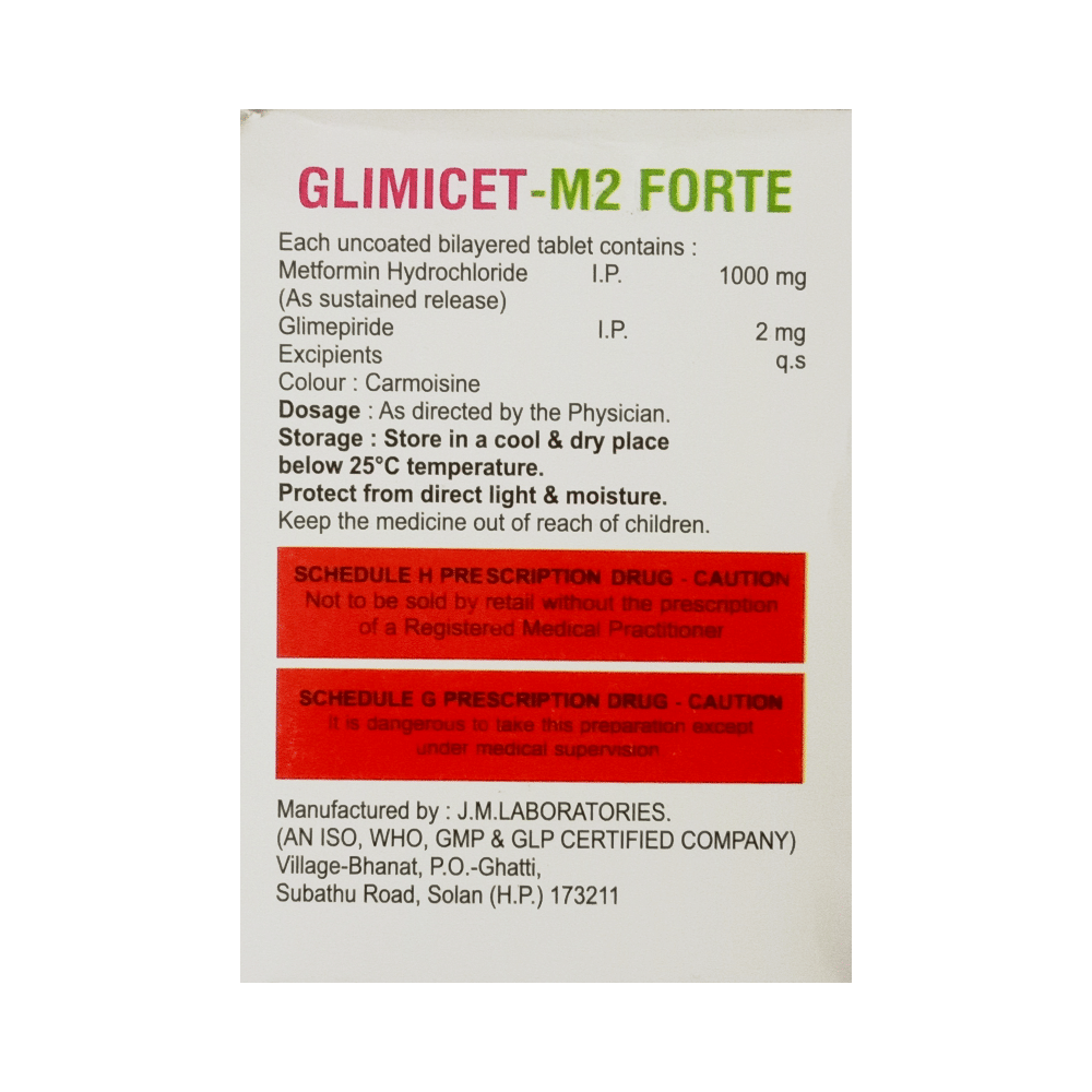 Glimicet-M 2 Forte Tablet SR - Image 2