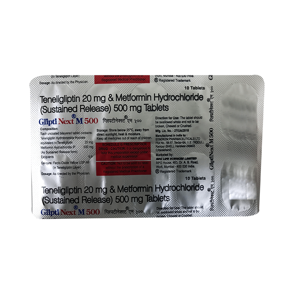 Glipti Next M 500 Tablet SR