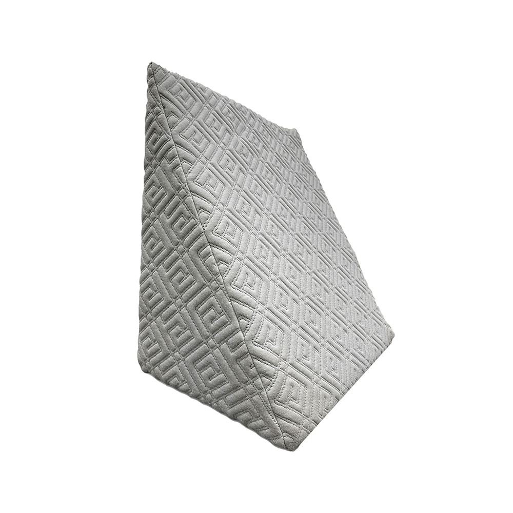 Sleepsia Bed Wedge Memory Foam Pillow Cushion with Removable Cover  Grey