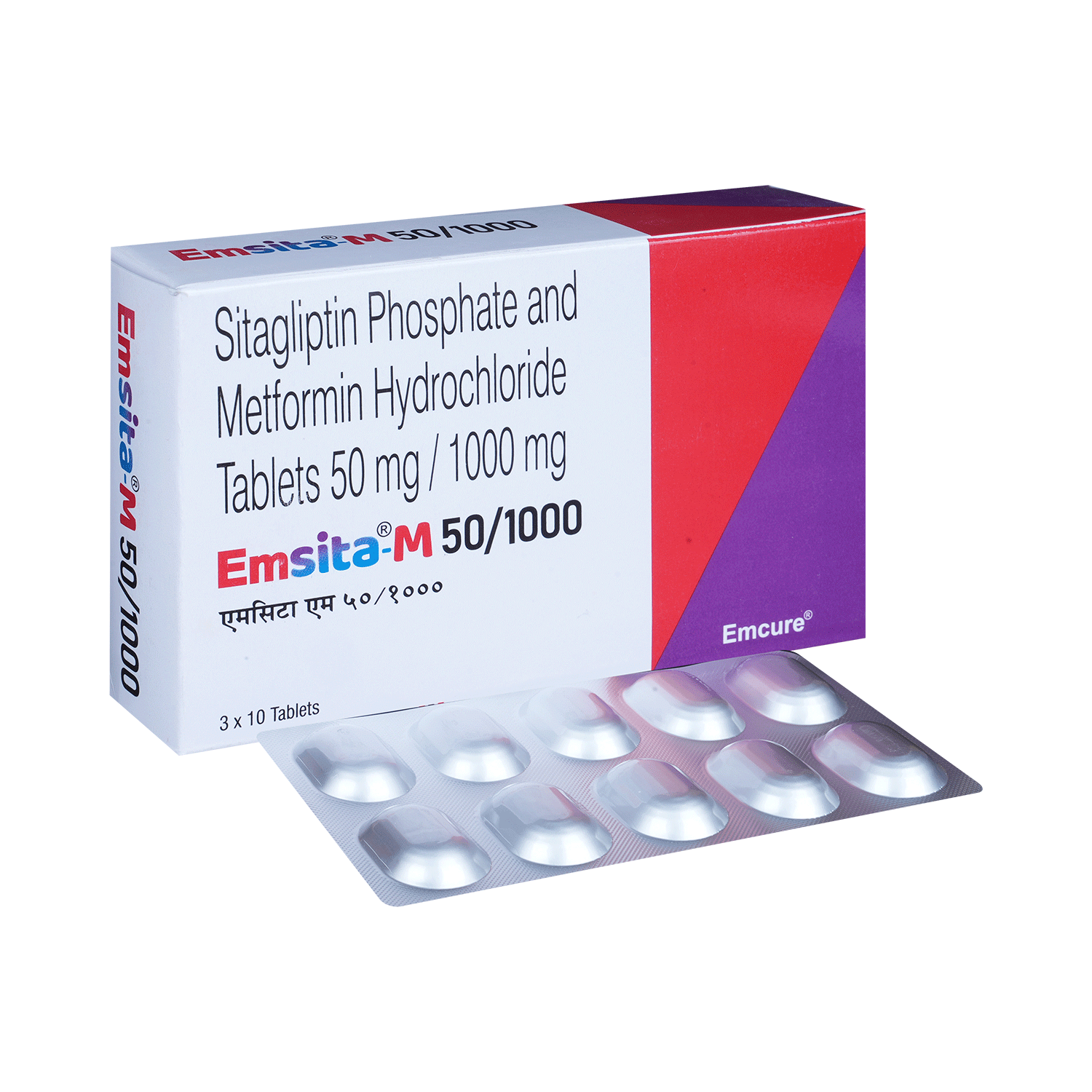 Emsita M 50mg/1000mg Tablet