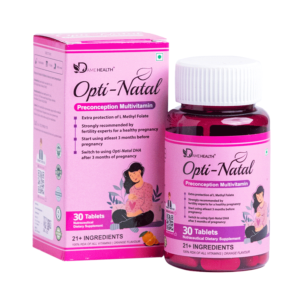 Dame Health Opti-Natal 21+ Ingredients Multivitamin Tablet - Image 1