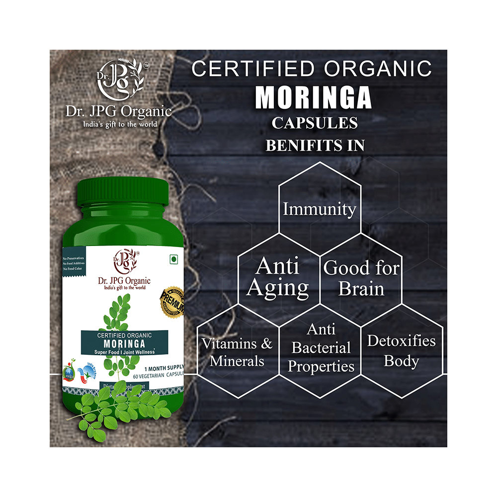 Dr. JPG Organic Moringa Vegetarian Capsule - Image 4
