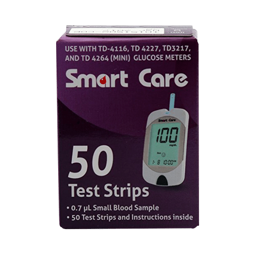 Smart Care Blood Glucose Test Strip (Only Strip) - Image 1