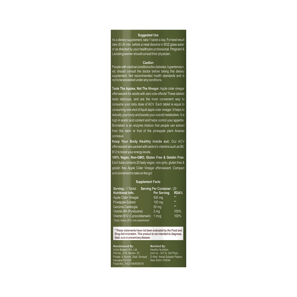 Healthy Nutrition Premium I Got My ACV Effervescent Tablet - Image 4