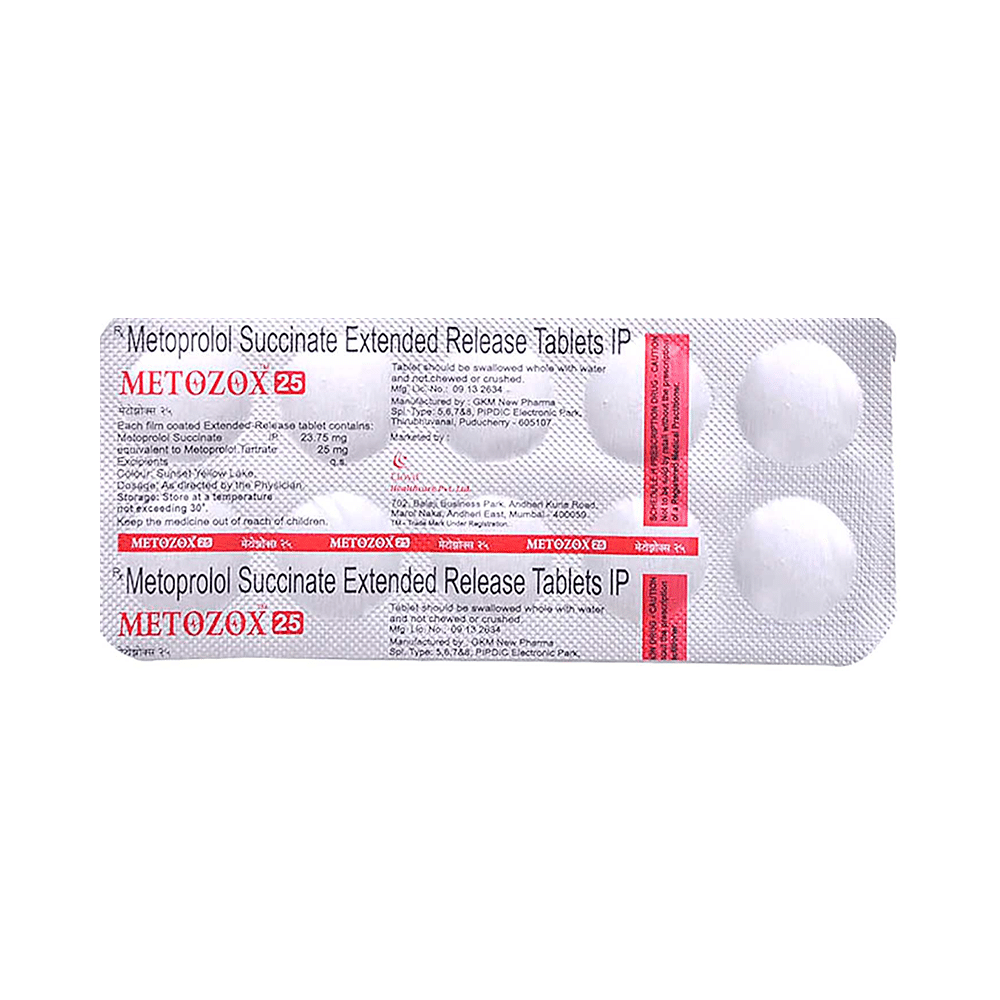 Metozox 25mg Tablet ER - Image 4
